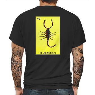 Mexican Lottery Gifts Mexican Bingo El Alacran Mens Back Print T-shirt | Favorety UK