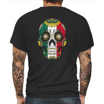 Mens Mexician Dia De Los Muertos Men Sugar Skull Day Of Dead Men Mens Back Print T-shirt | Favorety