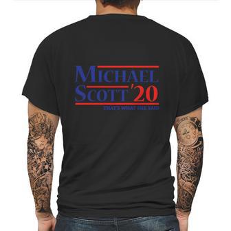 Michael Scott 2020 Thats What She Said Mens Back Print T-shirt | Favorety DE