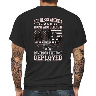 Military Wear Red On Fridays Until They All Come Home Mens Back Print T-shirt | Favorety CA