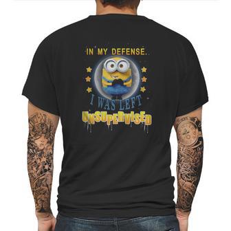 Minions Unsupervised Mens Back Print T-shirt | Favorety DE