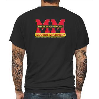 Minneapolis Moline Steam Tractor Pullover Mens Back Print T-shirt | Favorety