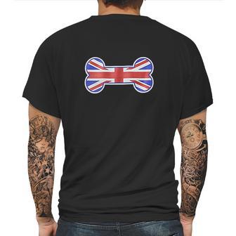 Mirage Pet Products 1Bone Shaped United Kingdom Union Jack Flag Mens Back Print T-shirt | Favorety