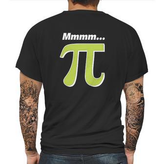 Mmm Pi Funny Pi Day Math Joke Mens Back Print T-shirt | Favorety AU