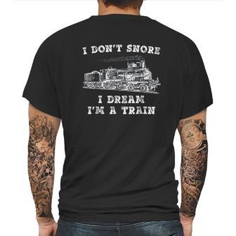 Model Train Engineer Conductor Mens Back Print T-shirt | Favorety CA