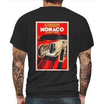 Monaco Vintage Grand Prix 1930 Race Car Mens Back Print T-shirt | Favorety UK