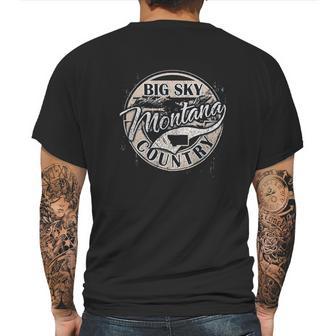 Montana Mt Big Sky Country Souvenir Mens Back Print T-shirt | Favorety CA