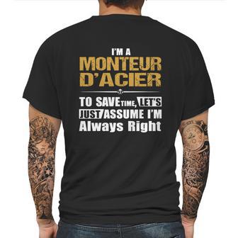 Monteur Dacier Mens Back Print T-shirt | Favorety AU