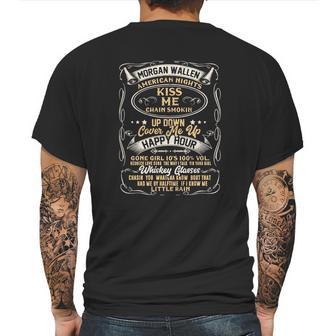 Morgan Wallen Songs Retro Mens Back Print T-shirt | Favorety UK