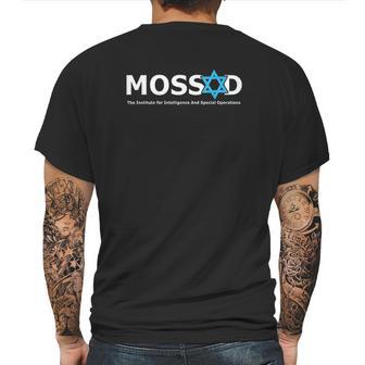 Mossad For Fun Idf Israel Secret Service Military Mens Back Print T-shirt | Favorety