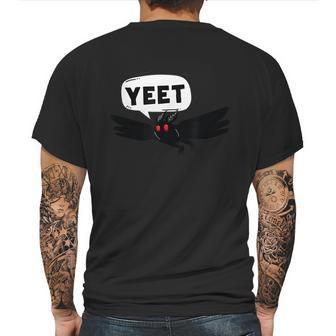 Mothman Says Yeet Funny Cute Cryptid Graphic Design Printed Casual Daily Basic Mens Back Print T-shirt | Favorety DE