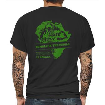 Muhammad Ali T Shirt Rumble In The Jungle Poster Ali Vs Foreman Mens Back Print T-shirt | Favorety