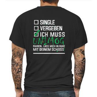 Muss Unimog Fahren Mens Back Print T-shirt | Favorety