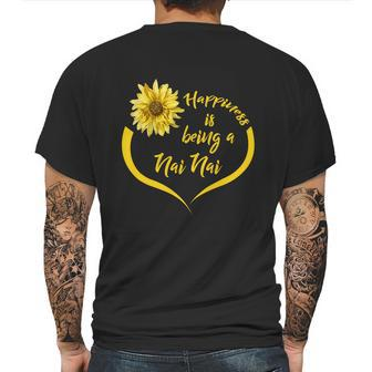 Nai Nai Gift Happiness Is Being A Nai Nai Gift Mens Back Print T-shirt | Favorety