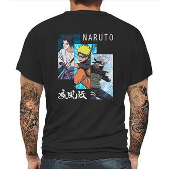 Naruto Shippuden 3 Panels And Kanji Mens Back Print T-shirt | Favorety CA