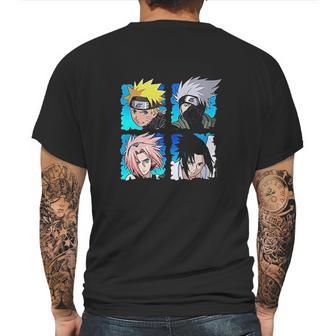 Naruto Shippuden 4 Heads Mens Back Print T-shirt | Favorety AU