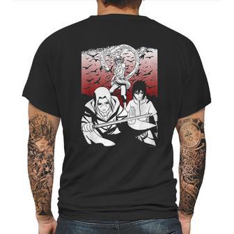 Naruto Shippuden Sasuke Orochimaru Mens Back Print T-shirt | Favorety UK