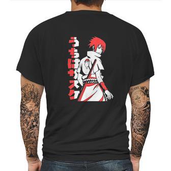 Naruto Shippuden Sasuke Two Tone Mens Back Print T-shirt | Favorety