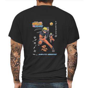 Naruto Shippuden Vintage Style Badges Mens Back Print T-shirt | Favorety UK