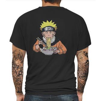 Naruto Uzumaki Ichiraku Ramen Noodles Mens Back Print T-shirt | Favorety AU