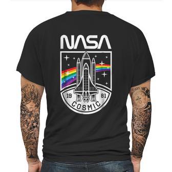 Nasa 1981 Cosmic With Space Shuttle Mens Back Print T-shirt | Favorety UK