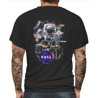 Nasa Astronaut Drummer Boy In Space Mens Back Print T-shirt | Favorety CA