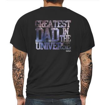 Nasa Greatest Dad In The Universe Mens Back Print T-shirt | Favorety UK