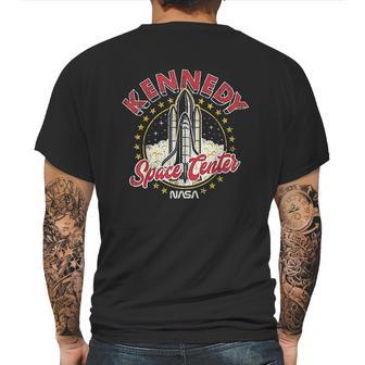 Nasa Kennedy Space Center Red 3D Mens Back Print T-shirt | Favorety UK