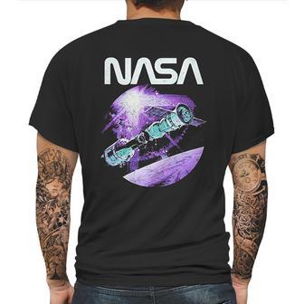 Nasa Space Station Mens Back Print T-shirt | Favorety AU