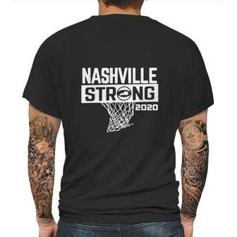 Nashville Strong Basketball Charity Mens Back Print T-shirt | Favorety