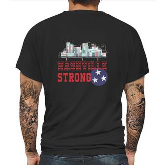 Nashville Strong Simple Mens Back Print T-shirt | Favorety