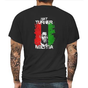 Nat Turner Militia Mens Back Print T-shirt | Favorety