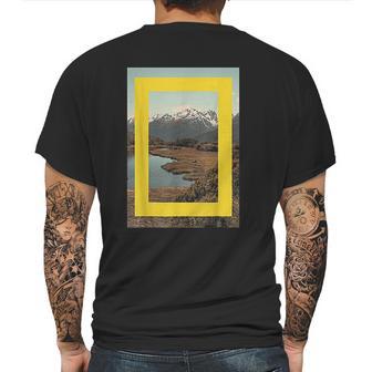 National Geographic Lake Scene Mens Back Print T-shirt | Favorety