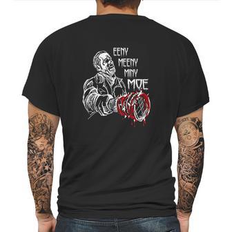 Negan Eeny Meeny Miny Moe Mens Back Print T-shirt | Favorety