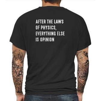 Neil Degrasse Tyson The Laws Of Physics Mens Back Print T-shirt | Favorety