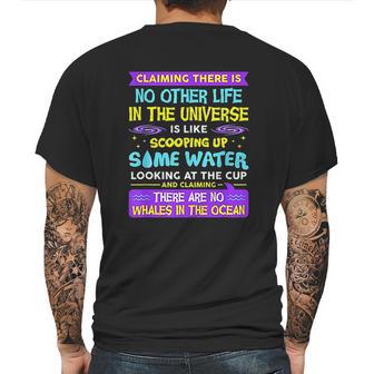 Neil Degrasse Tyson Life In The Universe Mens Back Print T-shirt | Favorety