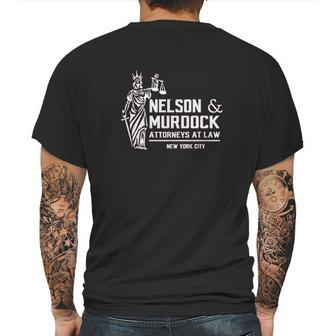 Nelson And Murdock Attorneys At Law Mens Back Print T-shirt | Favorety CA