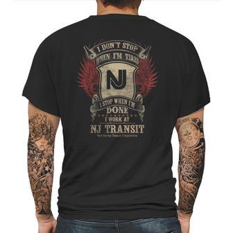 New Jersey Transit Corporation Mens Back Print T-shirt | Favorety AU