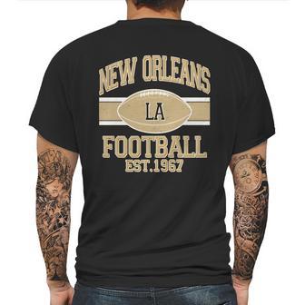 New Orleans La Football Vintage Sports Logo Mens Back Print T-shirt | Favorety DE