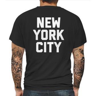 New York City Retro Vintage Big Print Mens Back Print T-shirt | Favorety