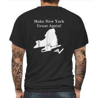 Make New York Great Again Supporting 2 States Mens Back Print T-shirt | Favorety DE