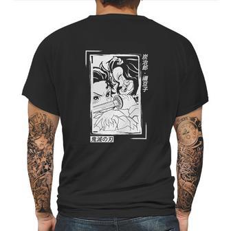 Nezuko And Tanjiro Kamado Demon Slayer Mens Back Print T-shirt | Favorety AU