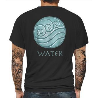 Nickelodeon Painted Water Element Mens Back Print T-shirt | Favorety AU