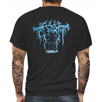 Nikola Tesla Scientist Mens Back Print T-shirt | Favorety DE