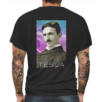 Nikola Teslas Inspiring Science Electricity Mens Back Print T-shirt | Favorety UK