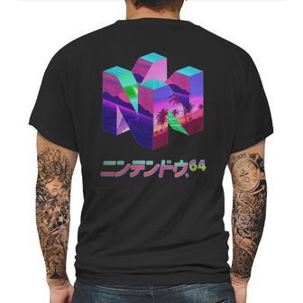 Nintendo 64 Vaporwave N64nintendo64 Console Game Vaporwave Vapor Vape Wave Retro Mens Back Print T-shirt | Favorety CA