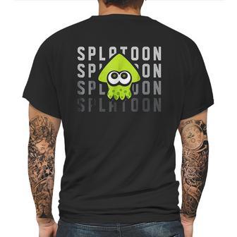 Nintendo Splatoon Gradient Green Squid Graphic Mens Back Print T-shirt | Favorety