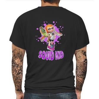 Nintendo Splatoon Squid Kid Pink Splat Mens Back Print T-shirt | Favorety