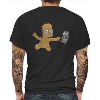 Nirvana Bart Simpson Mens Back Print T-shirt | Favorety DE