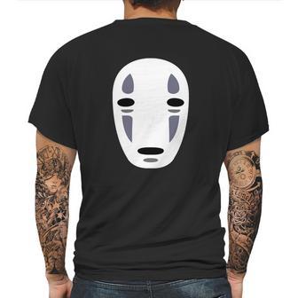 No Face Spirited Away No Face Spirited Away Chihiro Studio Ghibli Minimalist Vector Mens Back Print T-shirt | Favorety